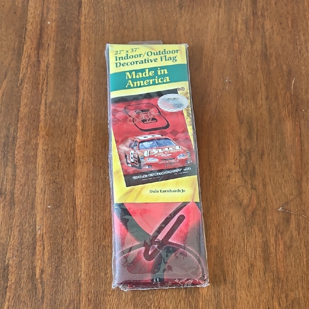 NWT Vintage 2005 Dale Earnhardt Jr. Budweiser Flag Made In The USA